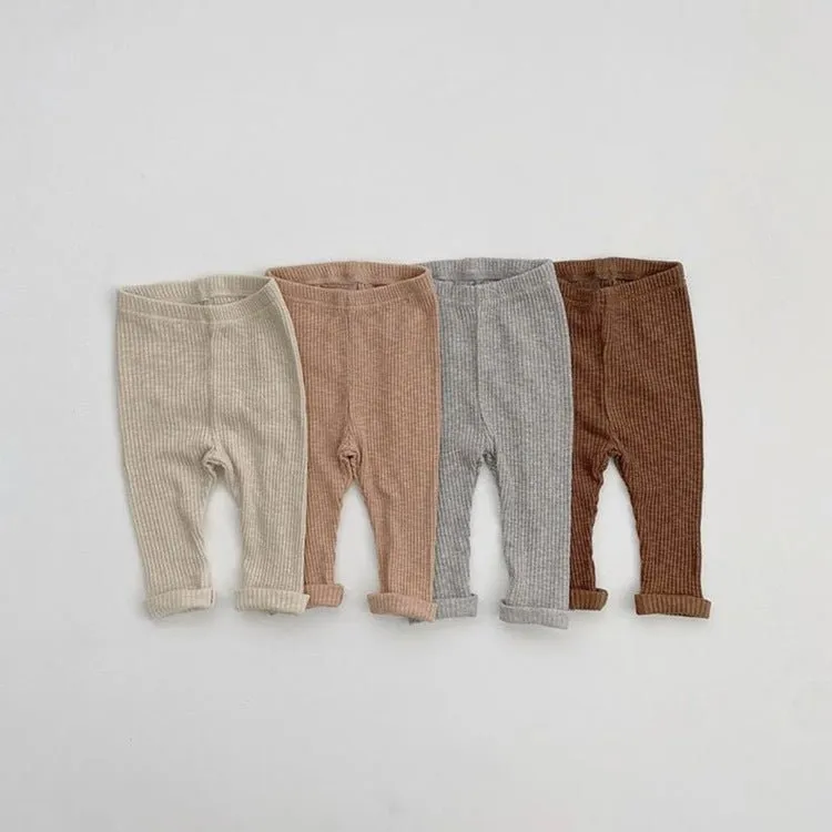 Baby's 4 Colors Cotton Long Sleeve Top with Pants Pajama Set