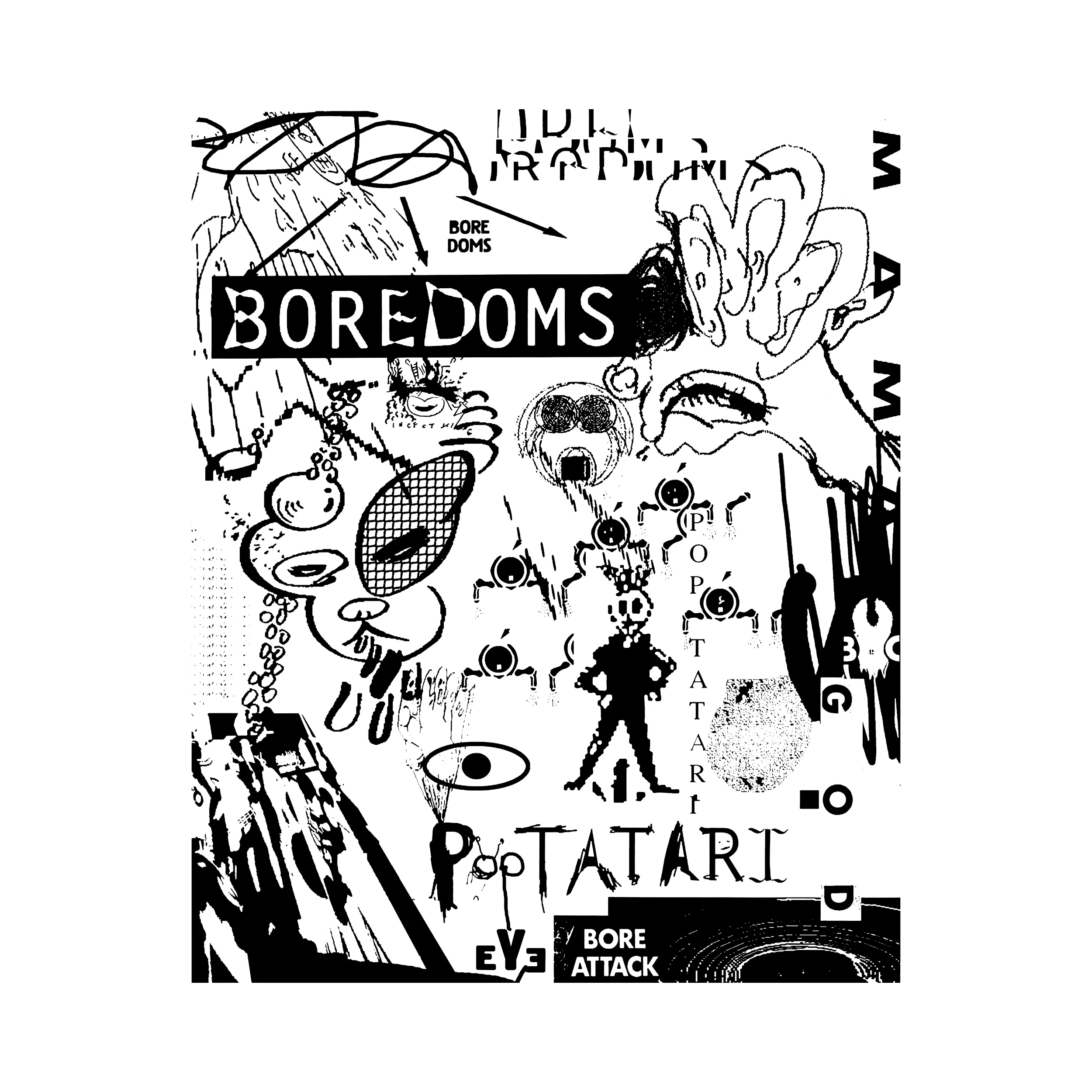 Boredoms Pop Tatari Slim Fit Tee