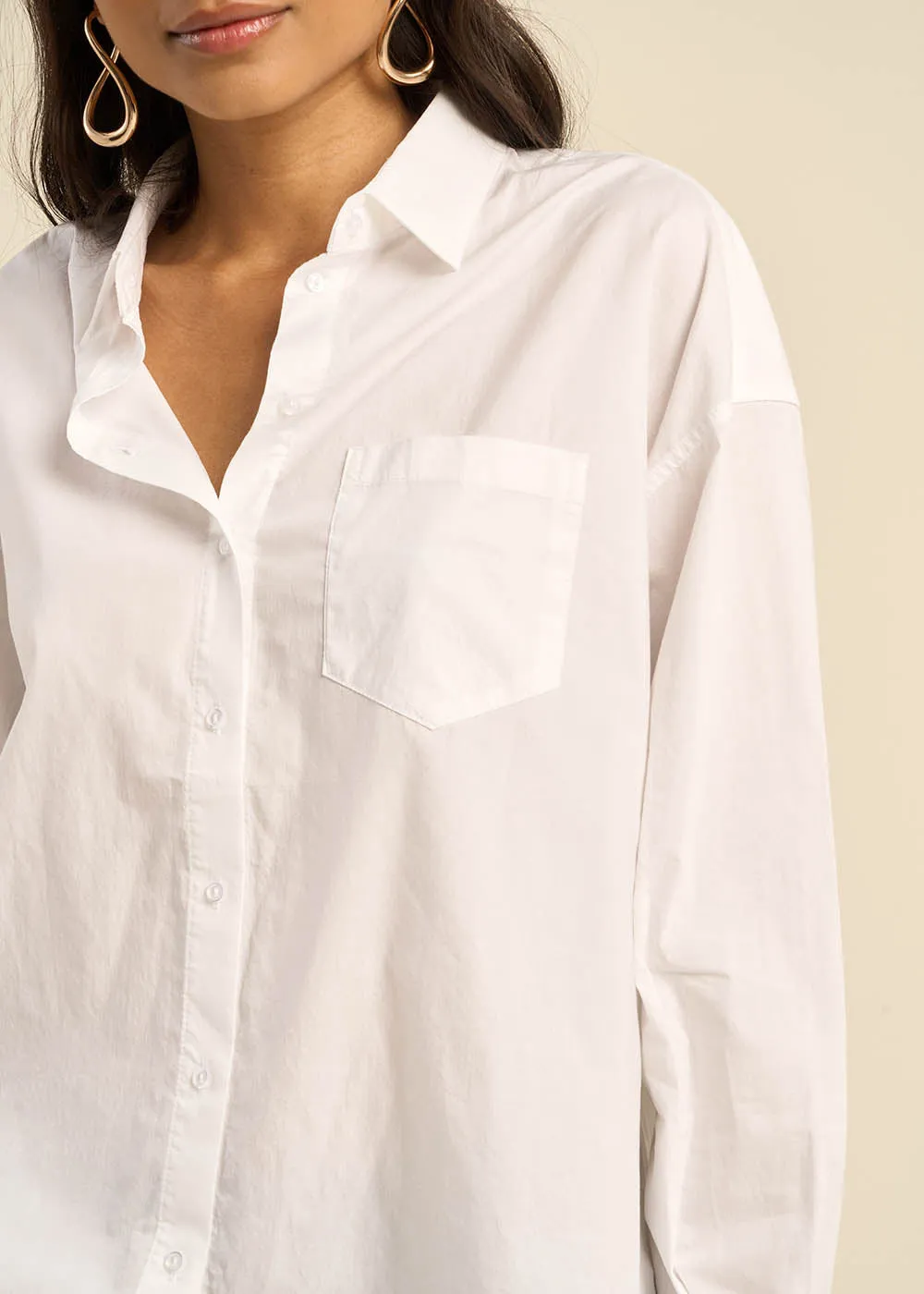 Chemise ample en coton