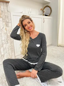 Chic Cozy Nights Full-Length Sleepwear Set