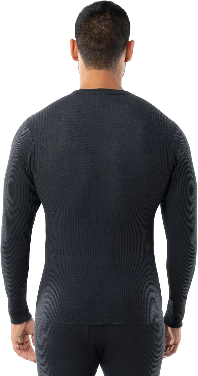 Indera Men's Cotton Waffle Knit Heavyweight Thermal Underwear Top