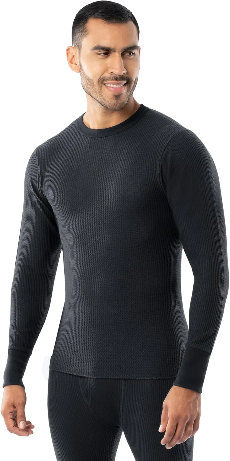 Indera Men's Cotton Waffle Knit Heavyweight Thermal Underwear Top