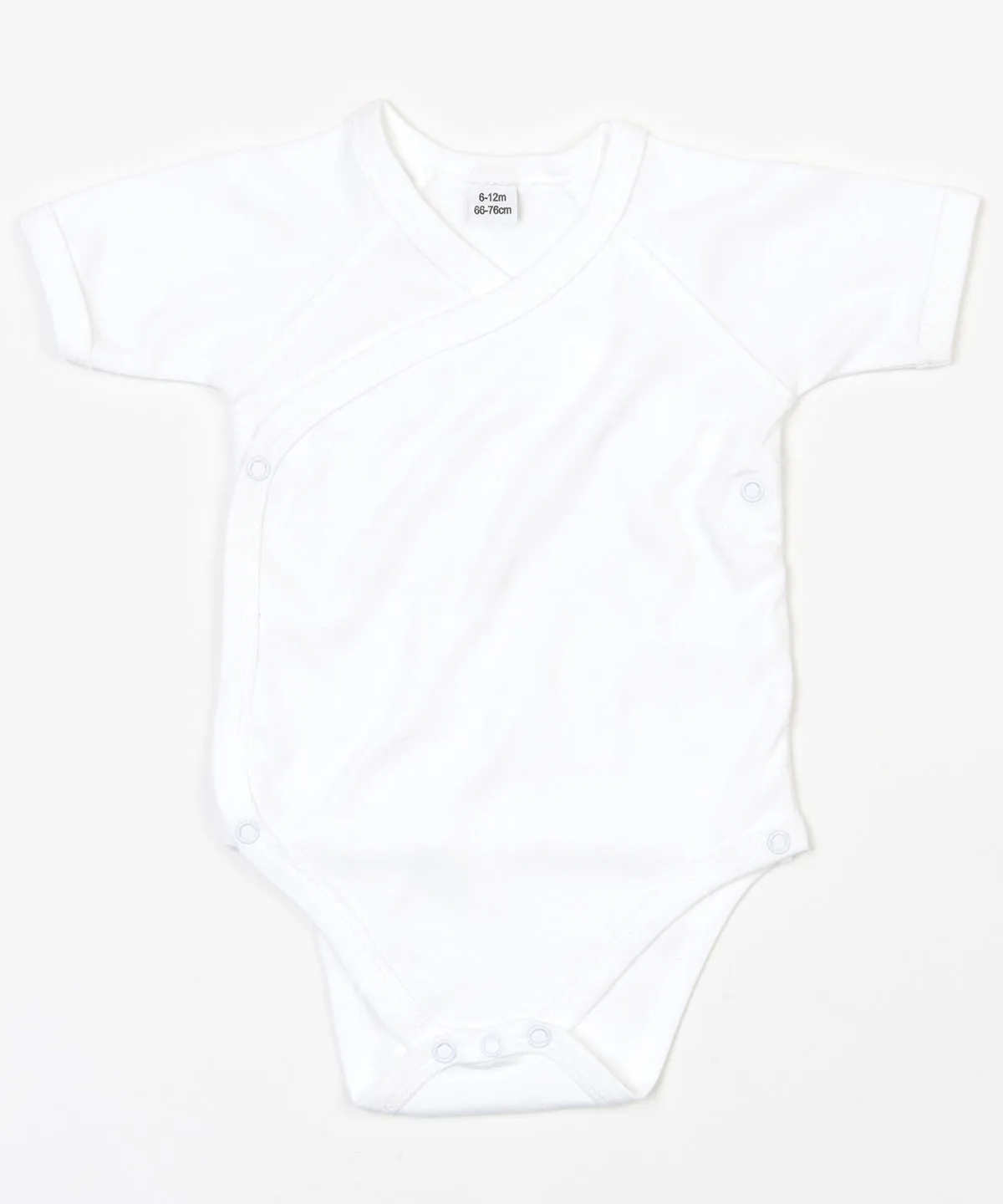 Organic White - Baby organic kimono bodysuit