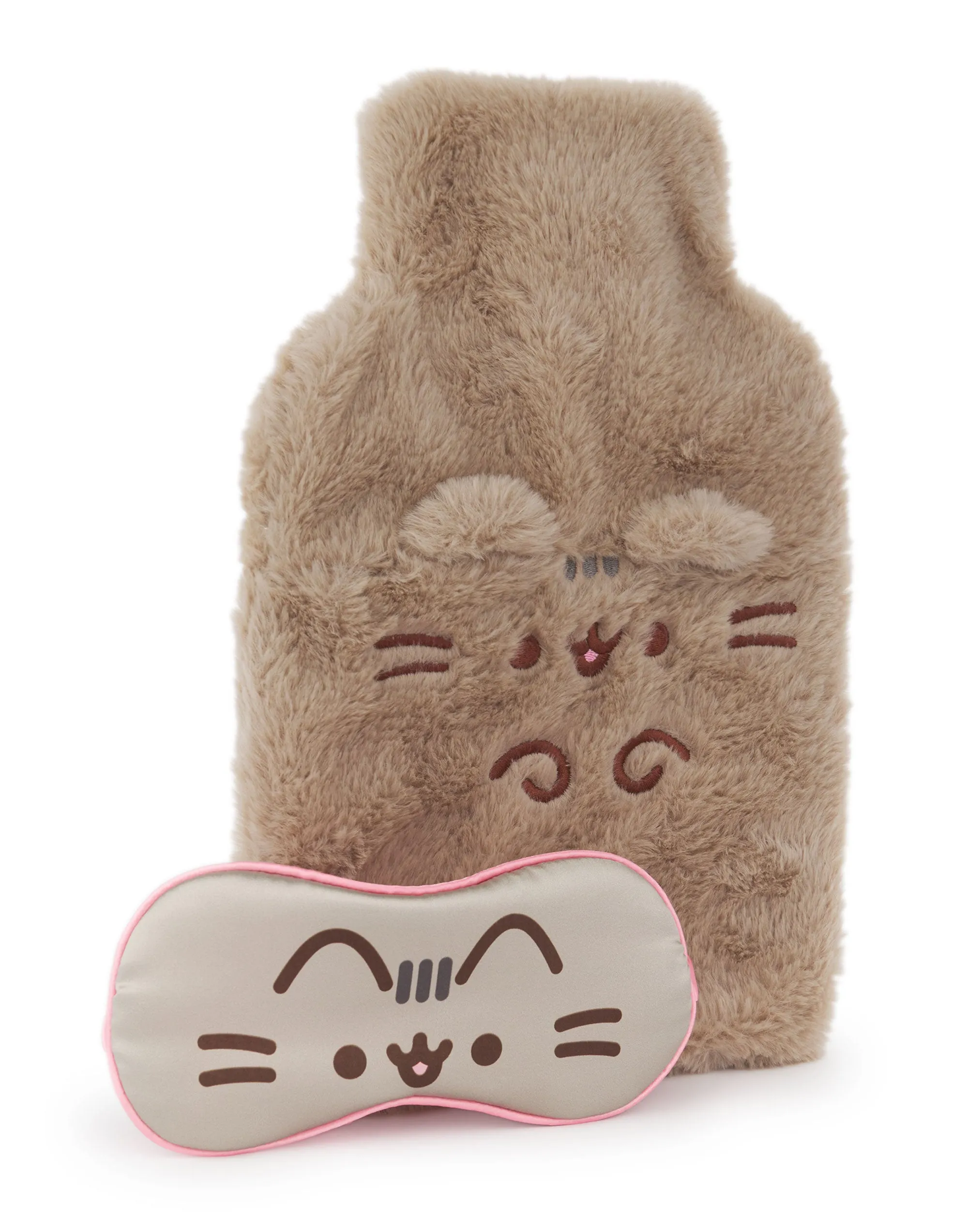 Pusheen Womens Hot Water Bottle & Eye Mask Set