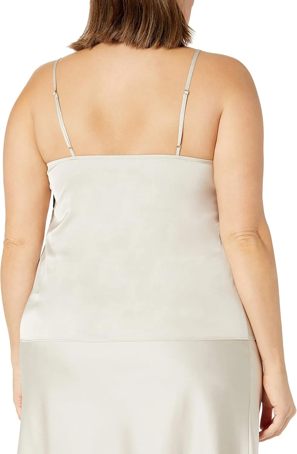The Drop Women's Natalie V-Neck Lace Trimmed Camisole Tank Top