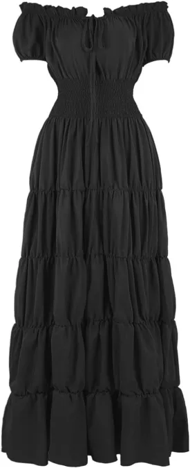 Women Medieval Costume Renaissance Chemise Pirate Peasant Wench Boho Irish Over Dress
